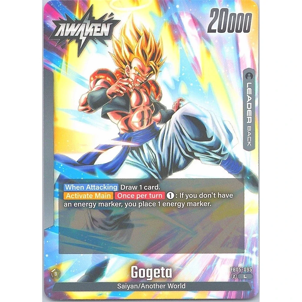 Bandai Dragon Ball Super Fusion World Gogeta Leader FB05-095 Blazing Aura Card